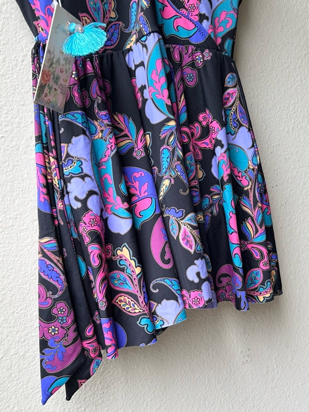 Johnny Was FATIMA WRAP SKIRTED ONE PIECE Sz S - Picture 13 of 16